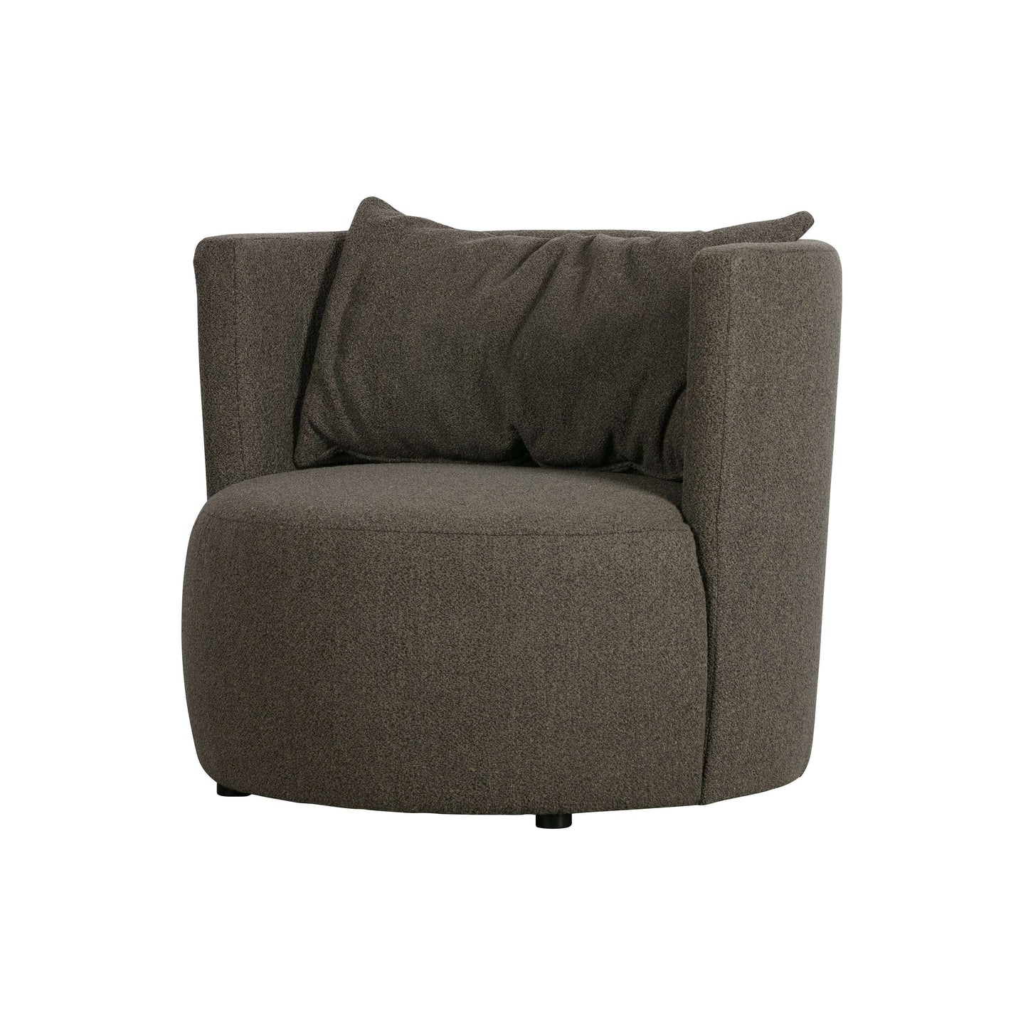 vtwonen Explore fauteuil boucle bruin