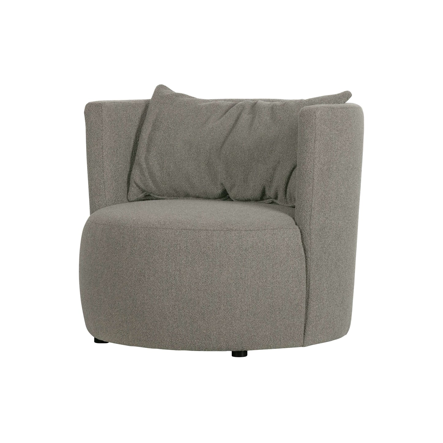 vtwonen Explore fauteuil boucle grijs