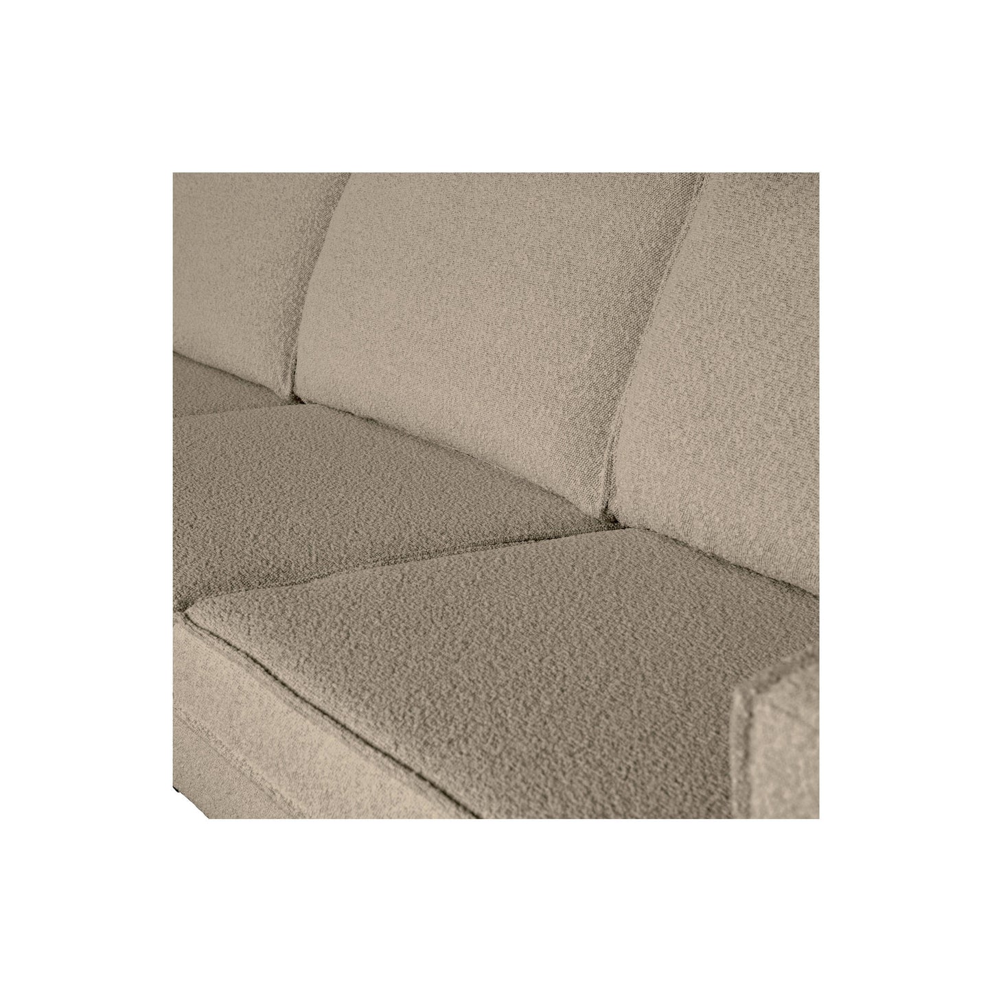 Bank 3-zits Rodeo boucle beige 277x86x85 cm