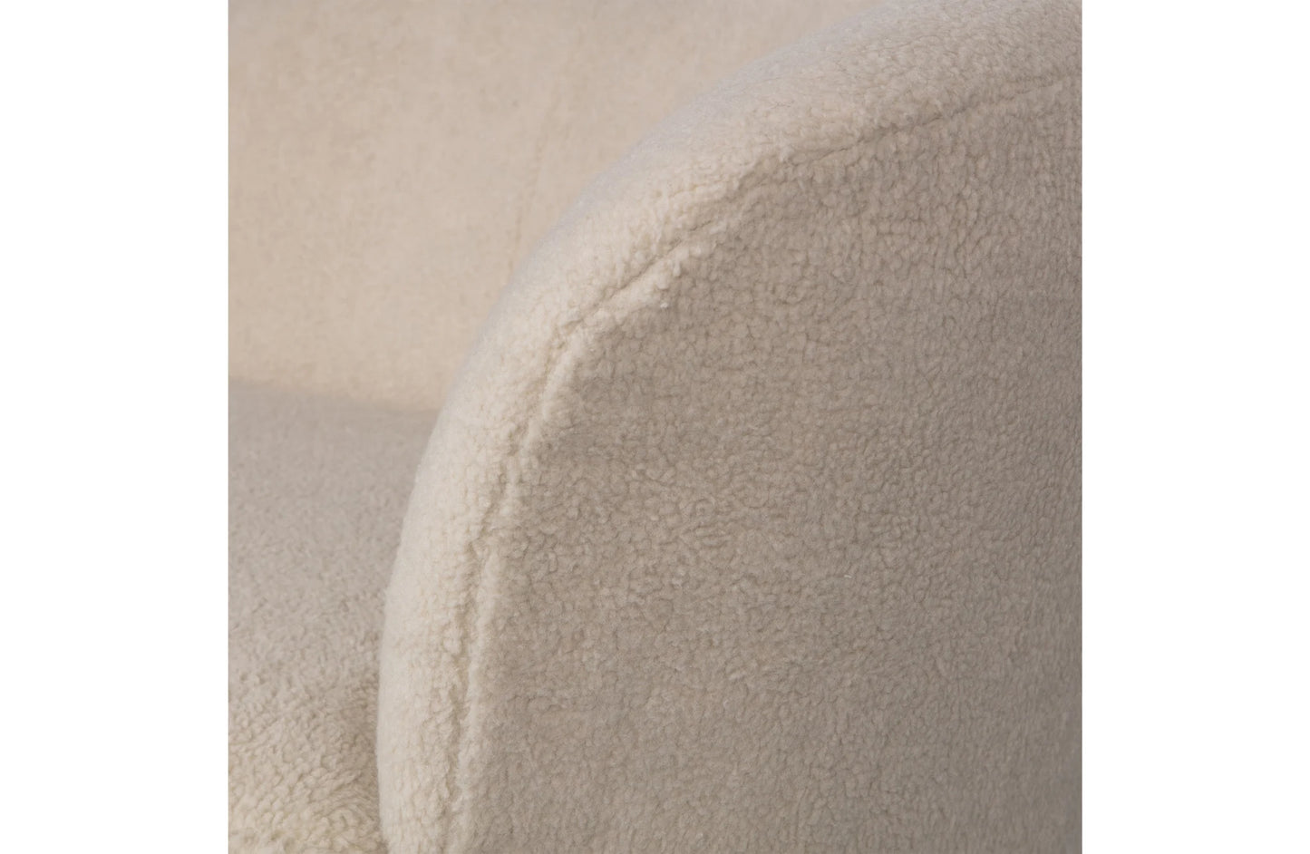 Fauteuil Sara Lounge Fauteuil Rechts Teddy Off White 112 x 81 cm