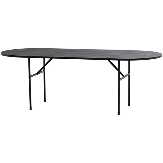 Tafel Arthur 220x90x75cm zwart / onderstel zwart