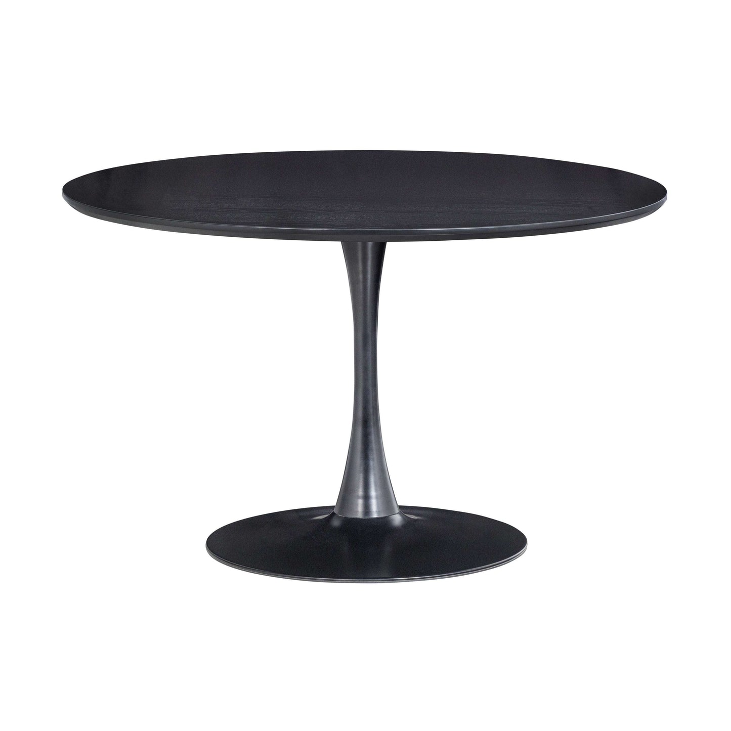 WOOOD Exclusive Sammy eettafel trompetvoet rond zwart