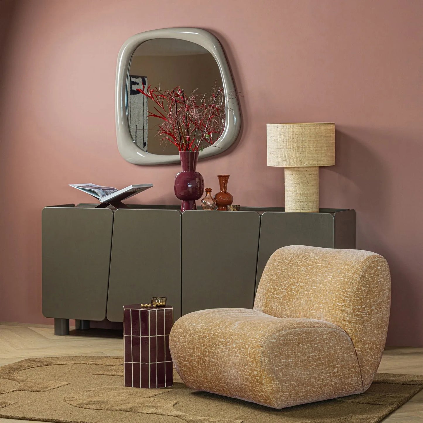Vloerkleed Livo bruin 170x240 cm