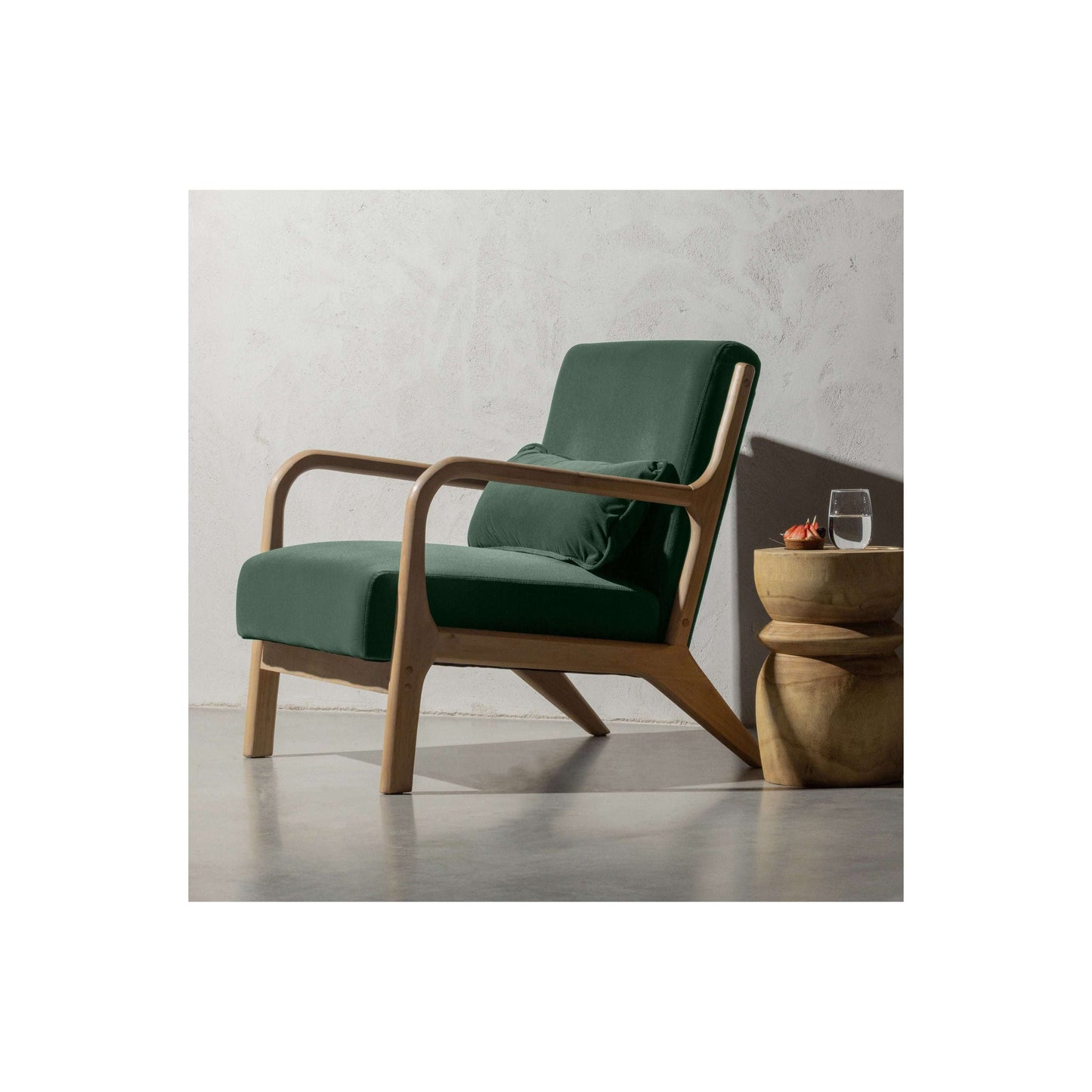 WOOOD Mark fauteuil  groen