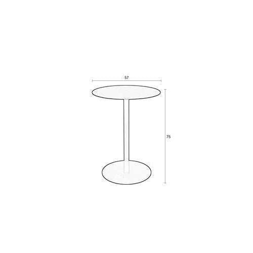 Zuiver Snow bistro tafel Ø57 cm zwart