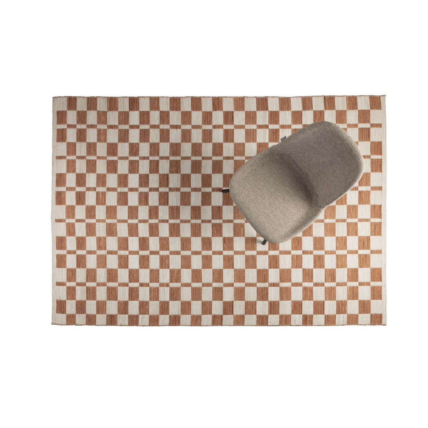 Zuiver Checker vloerkleed beige