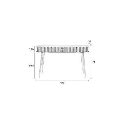 Zuiver dressoir barbier zwart 120 x 35 x 74 cm