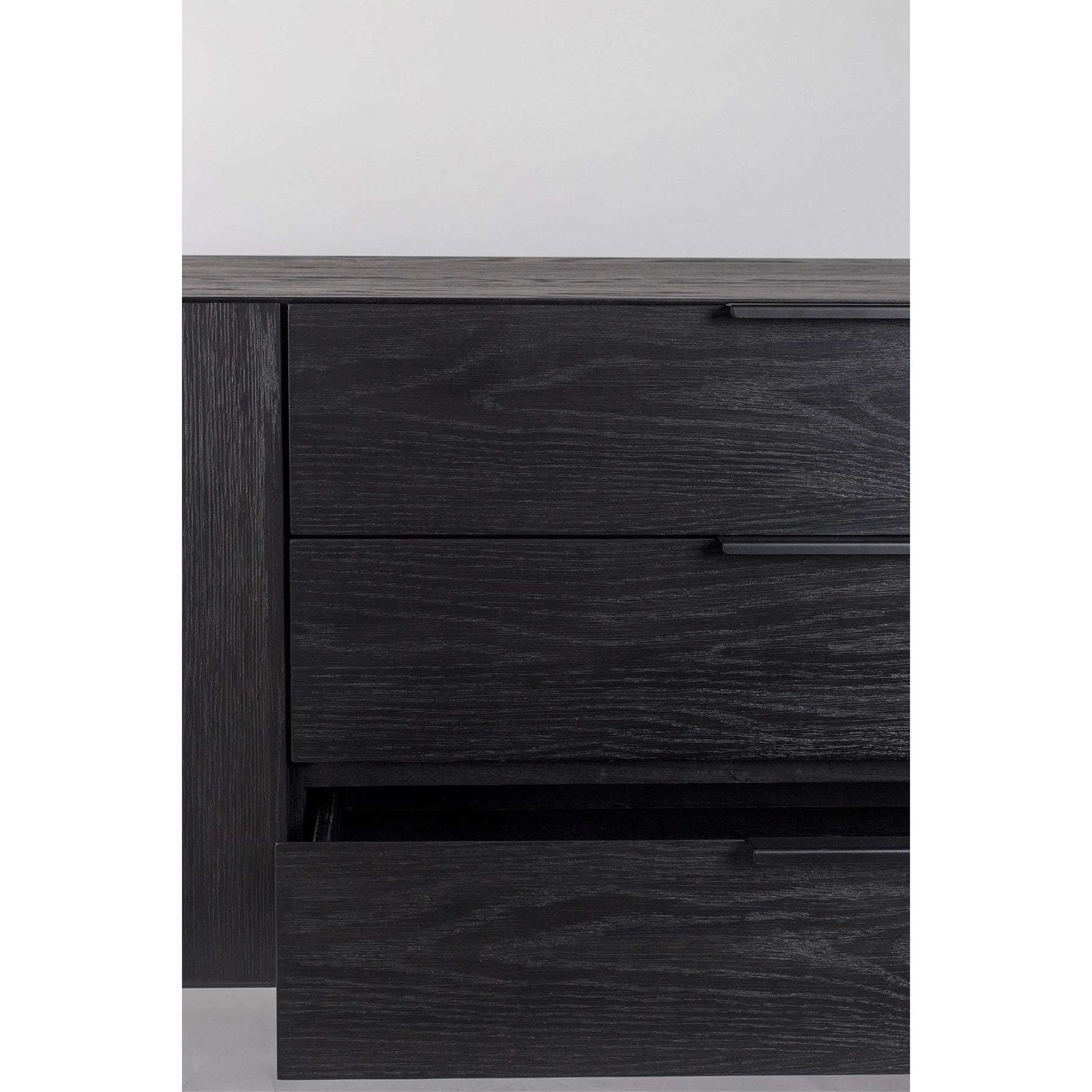 Zuiver dressoir travis zwart eiken 45 x 180 x 70,5 cm