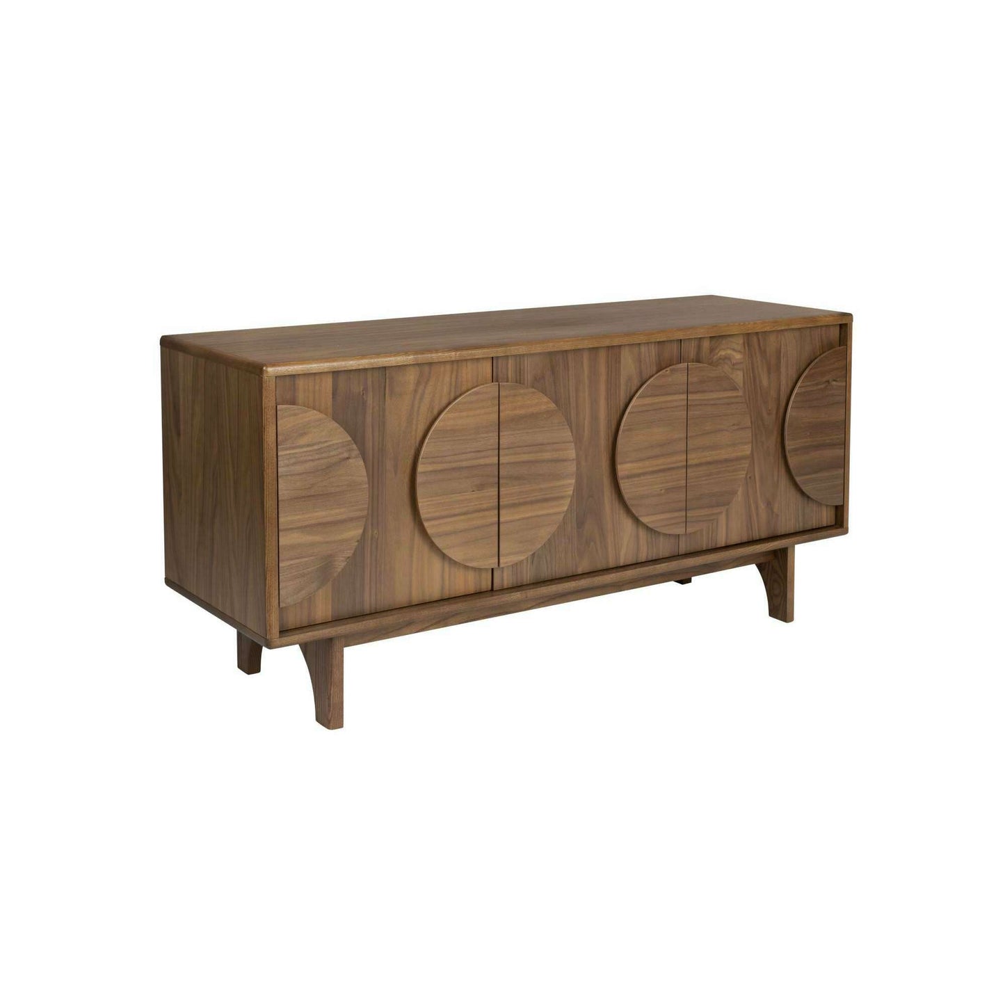 Zuiver Groove 3-deurs dressoir walnut