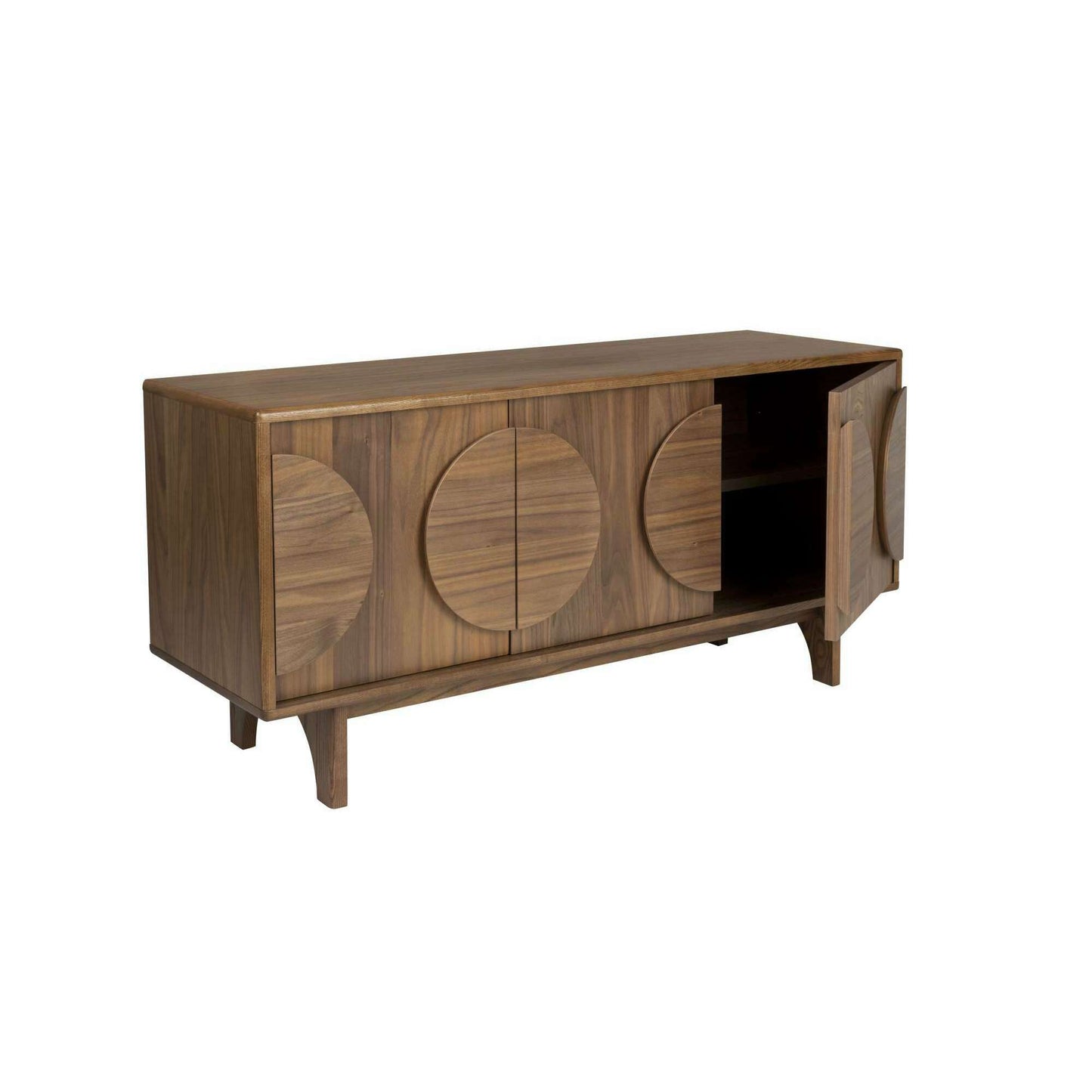 Zuiver Groove 3-deurs dressoir walnut