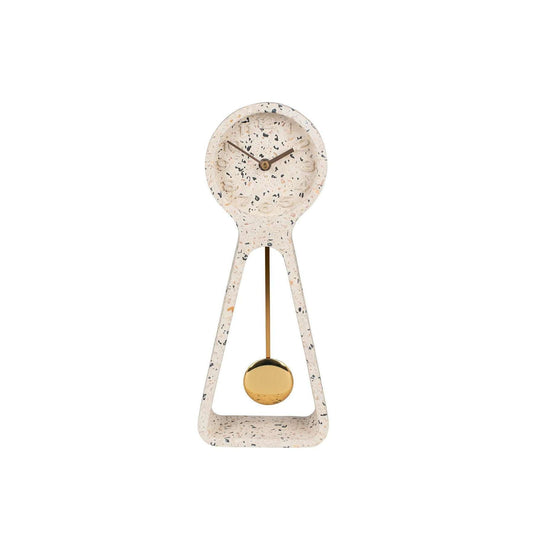 Zuiver klok pendulum time terrazzo wit 14,5 x 6 x 38 cm