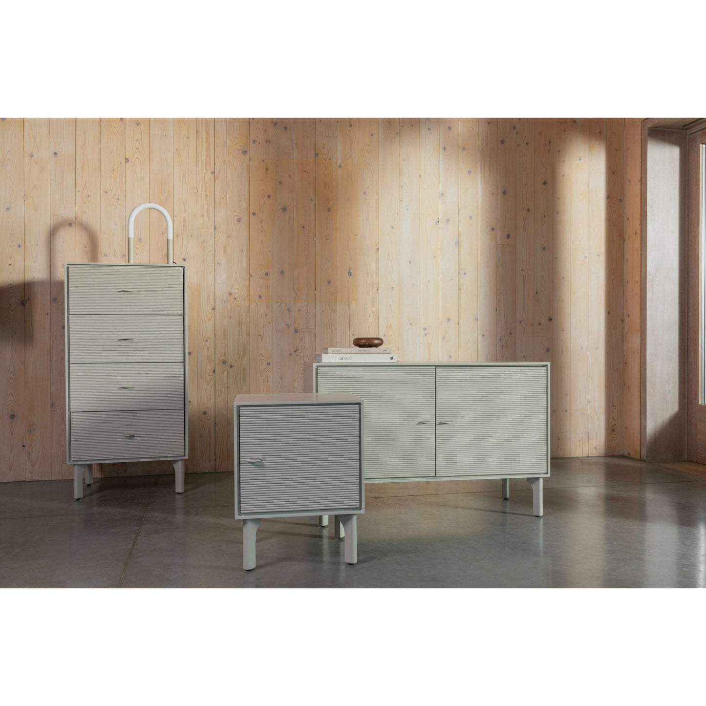 Zuiver Morning 2-deurs tv meubel beige