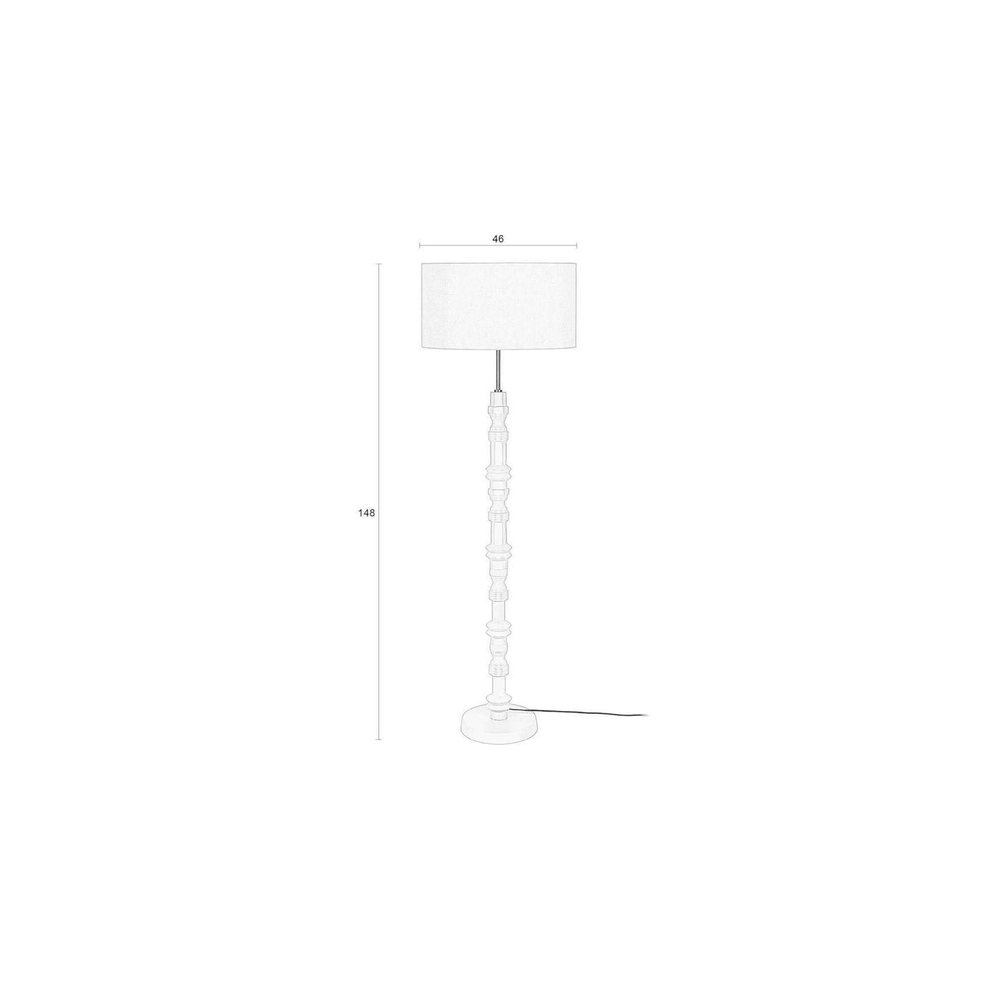 Zuiver Totem vloerlamp smooth terra